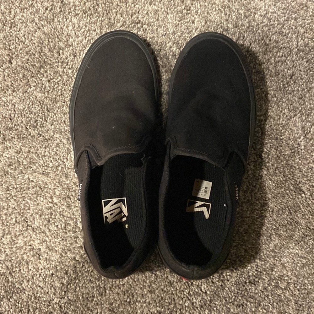 Black slip on vans